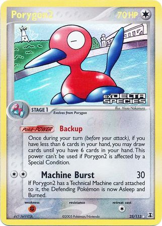 Porygon2 (25/113) (Stamped) [EX: Delta Species] | Cracking-Singles