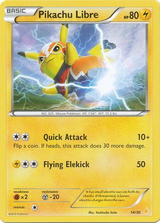 Pikachu Libre (14/30) [XY: Trainer Kit 3 - Pikachu Libre] | Cracking-Singles