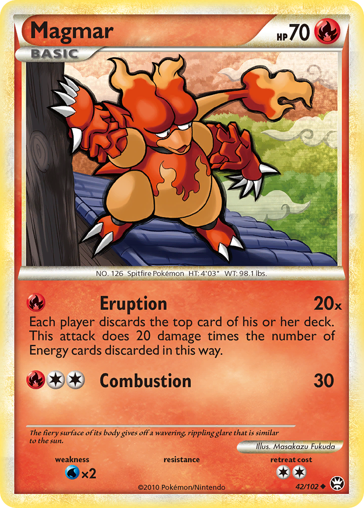 Magmar (42/102) [HeartGold & SoulSilver: Triumphant] | Cracking-Singles