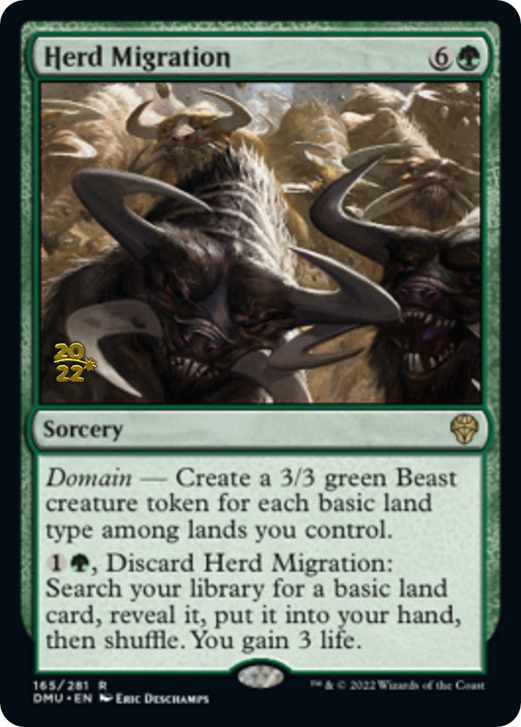 Herd Migration [Dominaria United Prerelease Promos] | Cracking-Singles