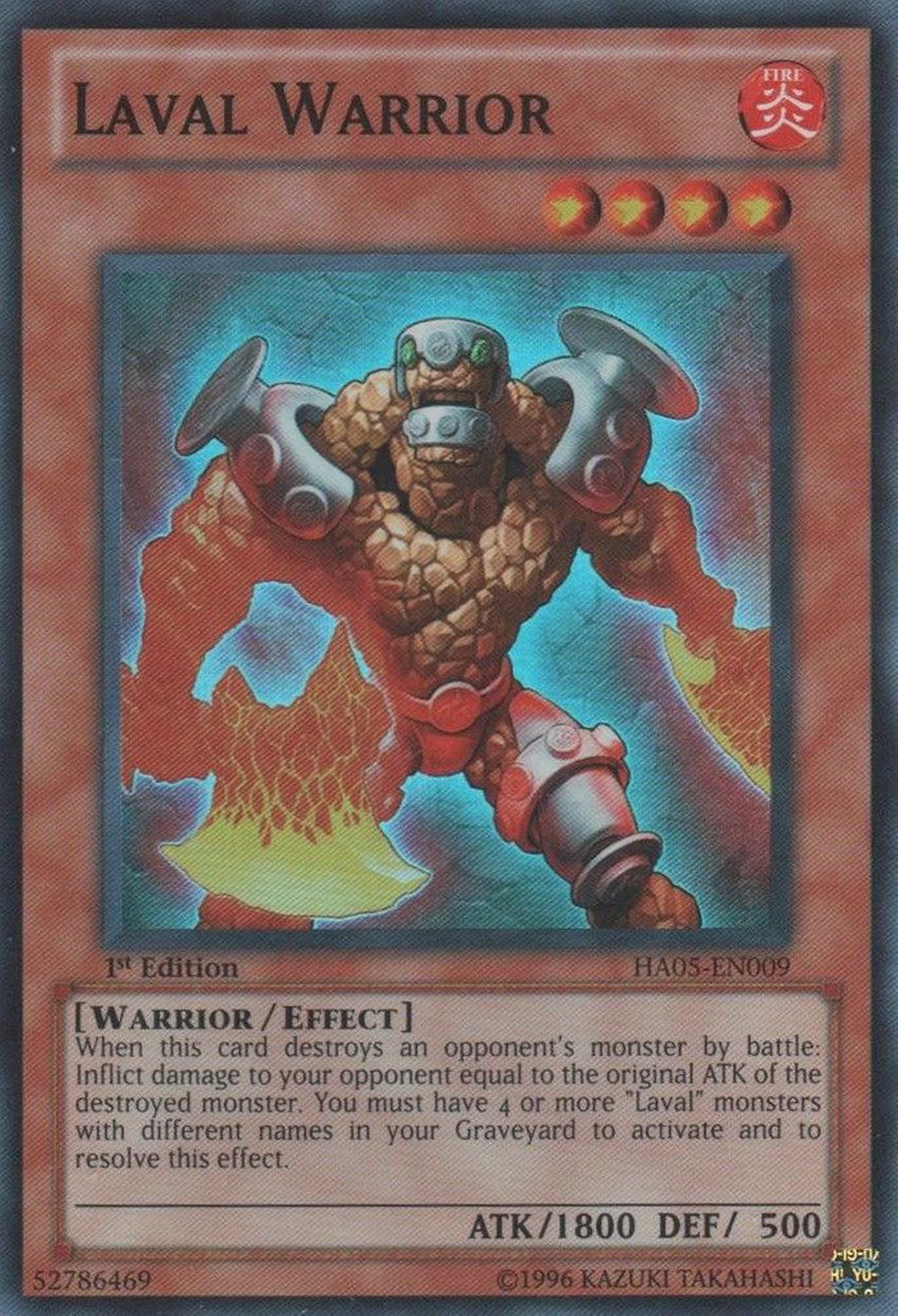 Laval Warrior [HA05-EN009] Super Rare | Cracking-Singles