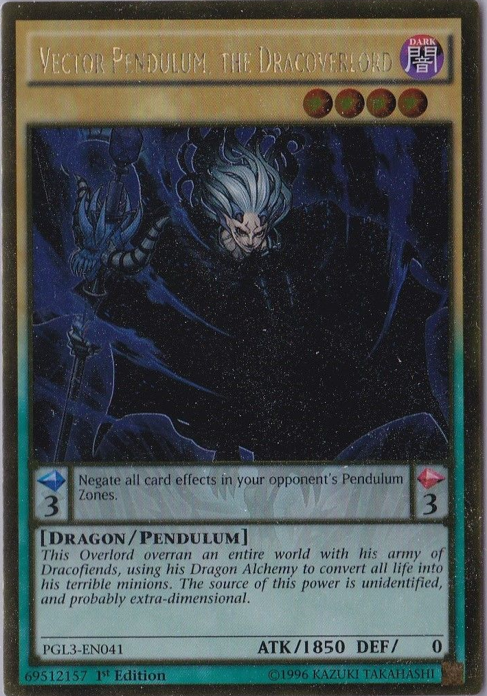 Vector Pendulum, the Dracoverlord [PGL3-EN041] Gold Rare | Cracking-Singles