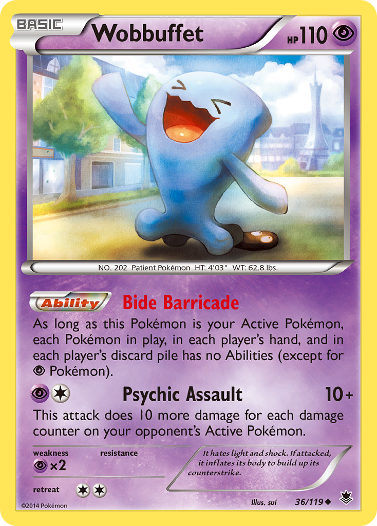 Wobbuffet (36/119) [XY: Phantom Forces] | Cracking-Singles