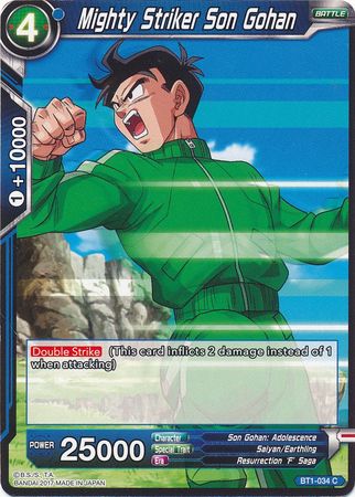 Mighty Striker Son Gohan [BT1-034] | Cracking-Singles