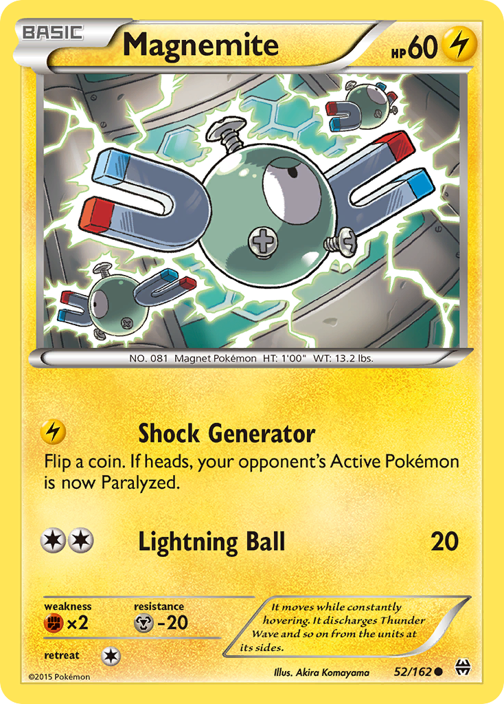 Magnemite (52/162) [XY: BREAKthrough] | Cracking-Singles