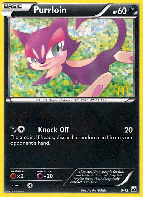 Purrloin (9/12) [McDonald's Promos: 2012 Collection] | Cracking-Singles