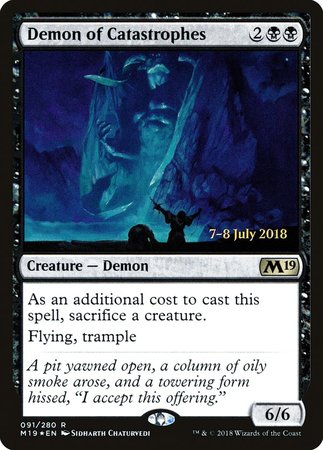 Demon of Catastrophes [Core Set 2019 Promos] | Cracking-Singles