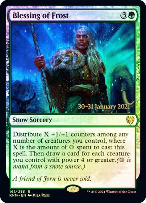 Blessing of Frost  [Kaldheim Prerelease Promos] | Cracking-Singles