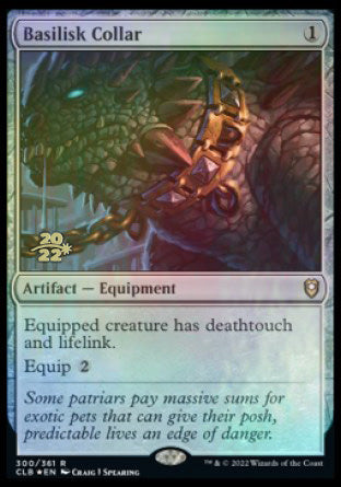 Basilisk Collar [Commander Legends: Battle for Baldur's Gate Prerelease Promos] | Cracking-Singles