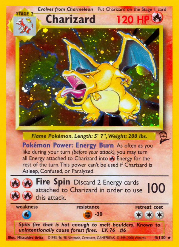 Charizard (4/130) [Base Set 2] | Cracking-Singles