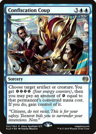 Confiscation Coup [Kaladesh Promos] | Cracking-Singles