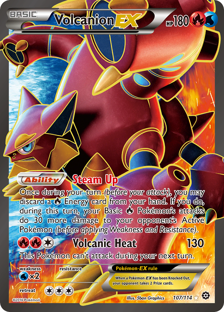 Volcanion EX (107/114) [XY: Steam Siege] | Cracking-Singles