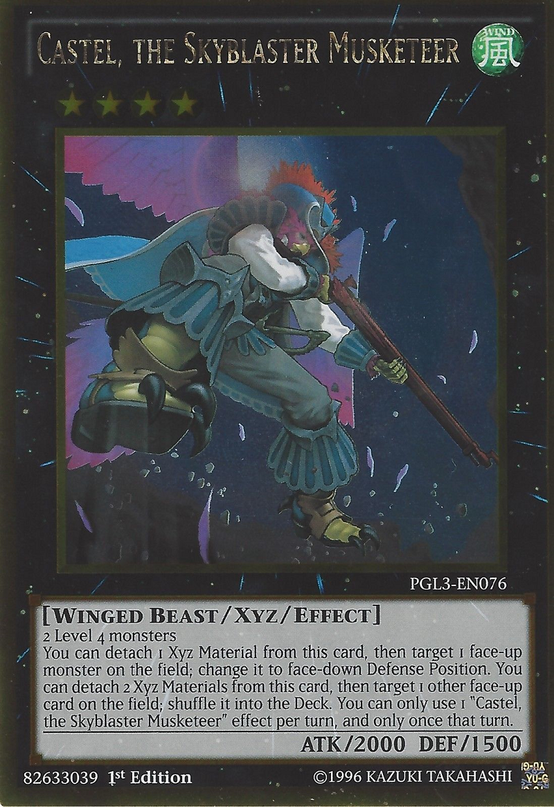 Castel, the Skyblaster Musketeer [PGL3-EN076] Gold Rare | Cracking-Singles