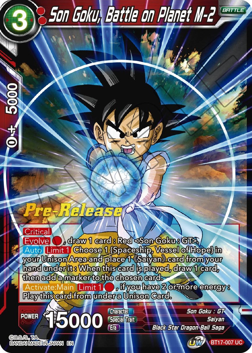 Son Goku, Battle on Planet M-2 (BT17-007) [Ultimate Squad Prerelease Promos] | Cracking-Singles