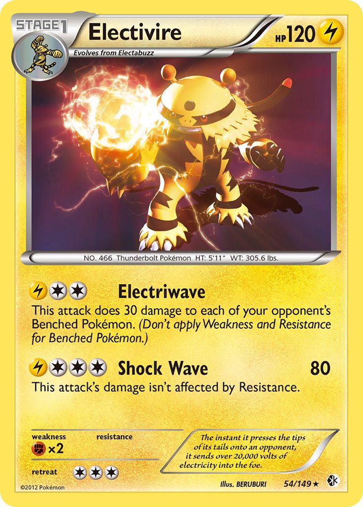 Electivire (54/149) (Theme Deck Exclusive) [Black & White: Boundaries Crossed] | Cracking-Singles