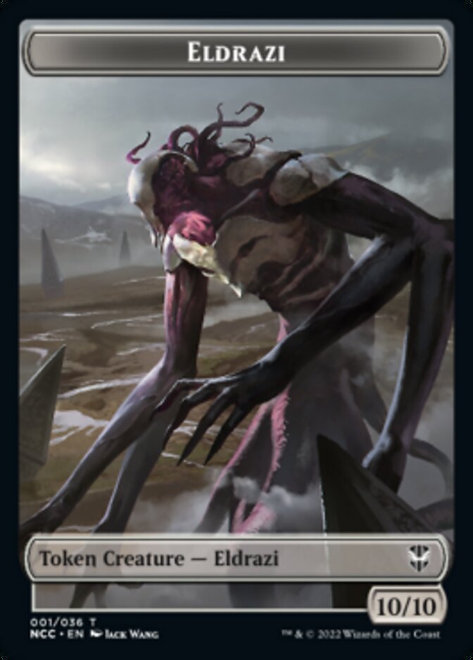 Eldrazi // Human Soldier Double-sided Token [Streets of New Capenna Commander Tokens] | Cracking-Singles