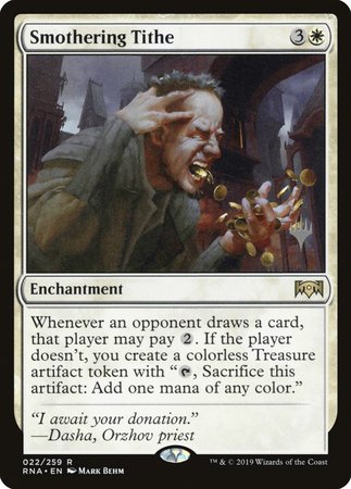 Smothering Tithe [Ravnica Allegiance Promos] | Cracking-Singles