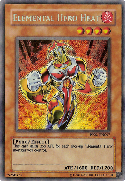 Elemental HERO Heat [PP02-EN007] Secret Rare | Cracking-Singles