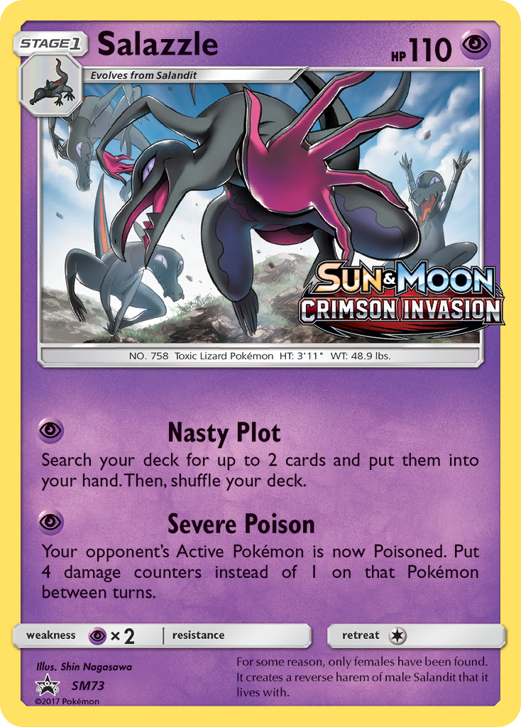 Salazzle (SM73) [Sun & Moon: Black Star Promos] | Cracking-Singles