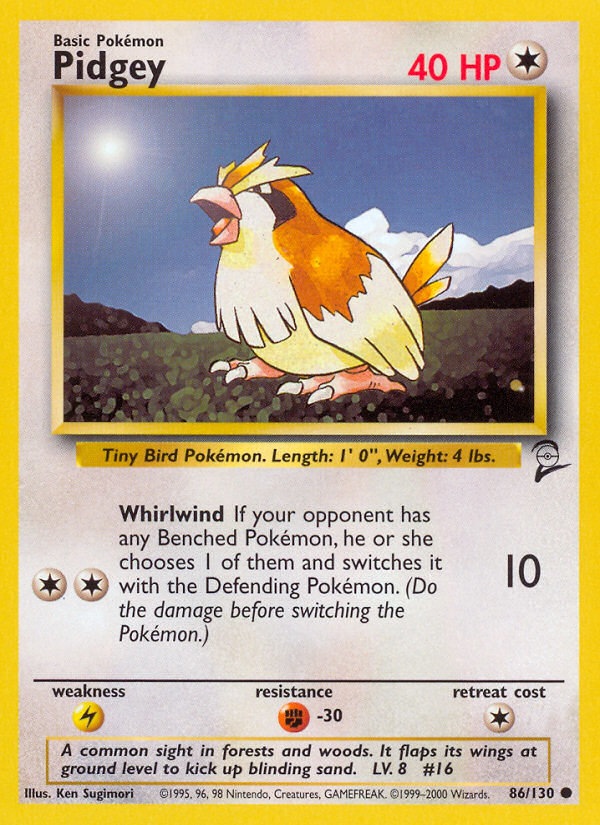 Pidgey (86/130) [Base Set 2] | Cracking-Singles