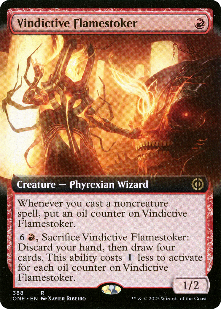 Vindictive Flamestoker (Extended Art) [Phyrexia: All Will Be One] | Cracking-Singles