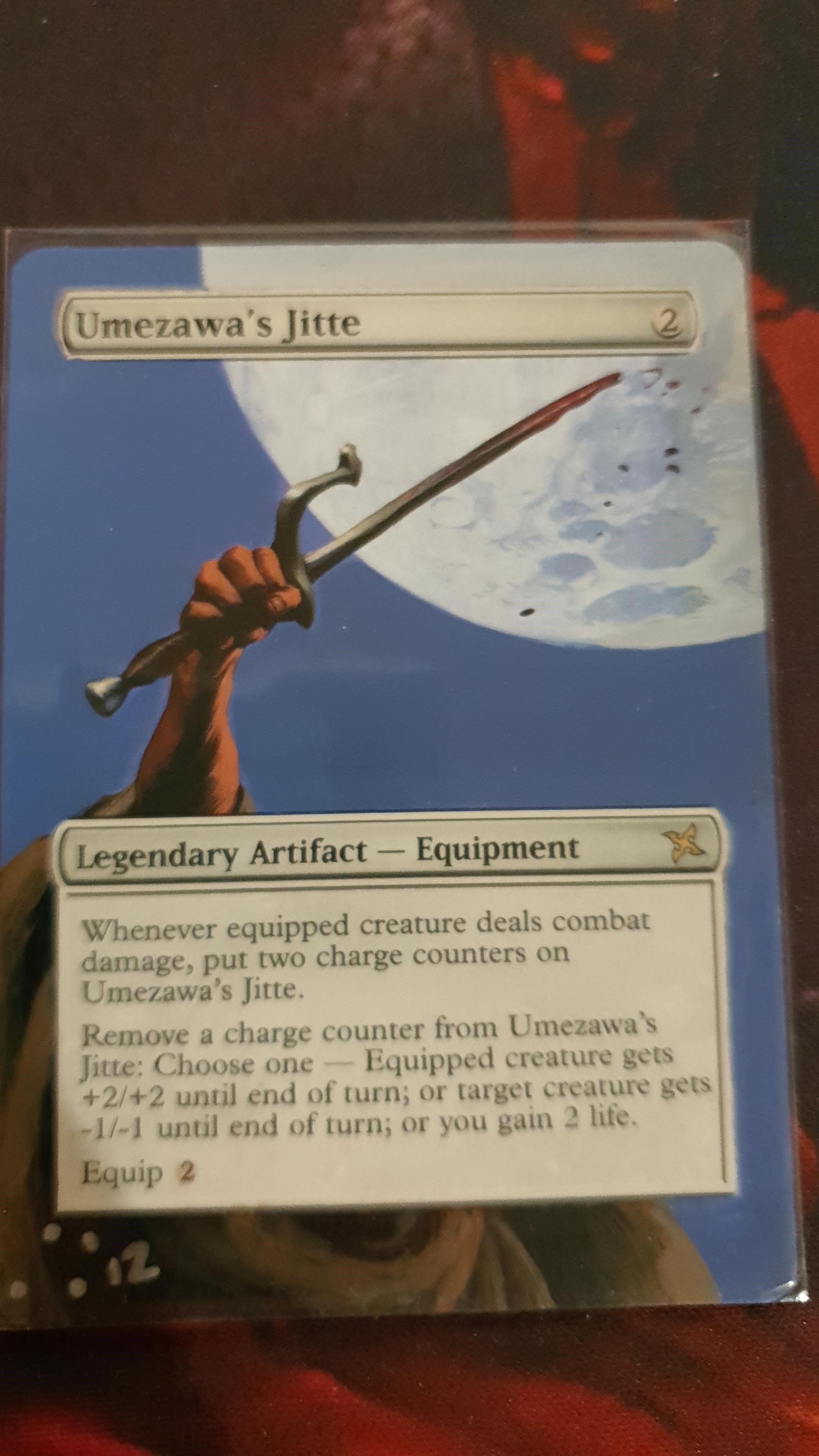 Umezawa's Jitte [Betrayers of Kamigawa] FULL ART CUSTOM ALTER | Cracking-Singles