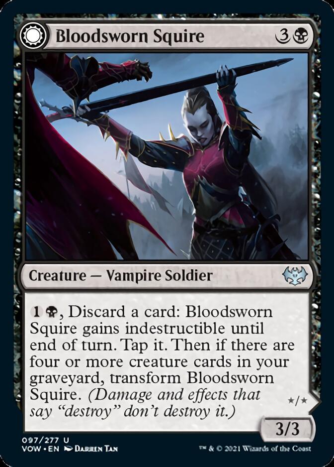 Bloodsworn Squire // Bloodsworn Knight [Innistrad: Crimson Vow] | Cracking-Singles