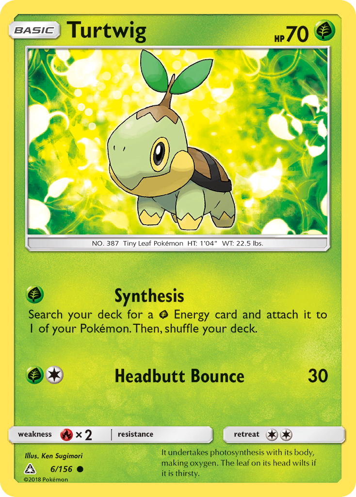 Turtwig (6/156) [Sun & Moon: Ultra Prism] | Cracking-Singles