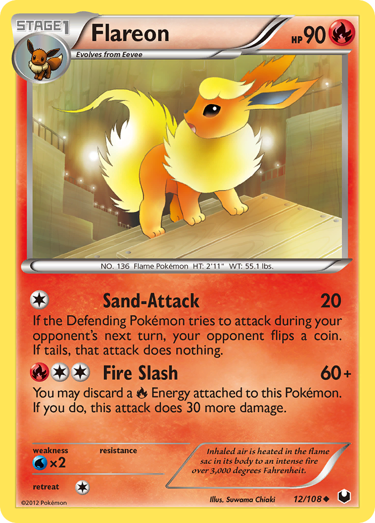 Flareon (12/108) [Black & White: Dark Explorers] | Cracking-Singles