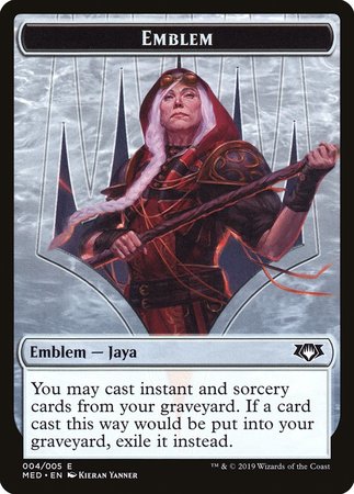 Emblem -  Jaya Ballard [Mythic Edition Tokens] | Cracking-Singles