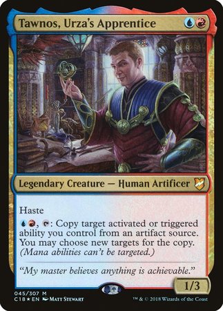 Tawnos, Urza's Apprentice [Commander 2018] | Cracking-Singles