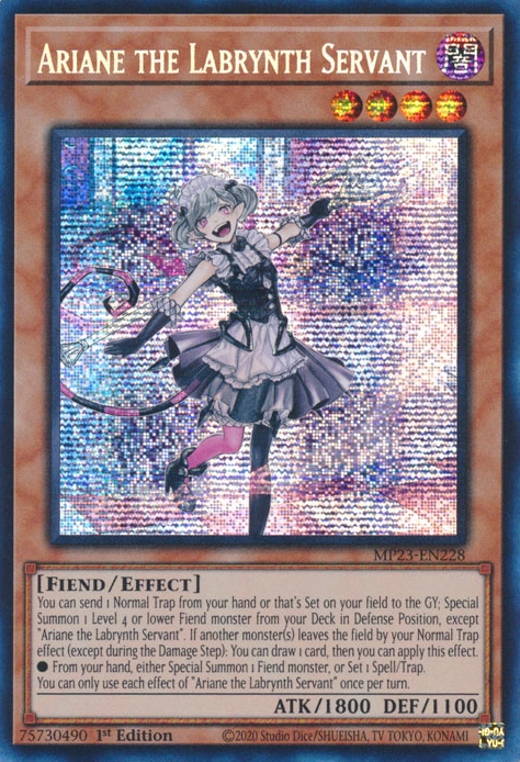 Ariane the Labrynth Servant [MP23-EN228] Prismatic Secret Rare | Cracking-Singles