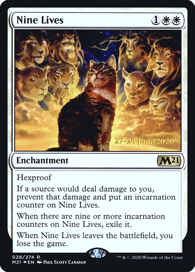 Nine Lives  [Core Set 2021 Prerelease Promos] | Cracking-Singles