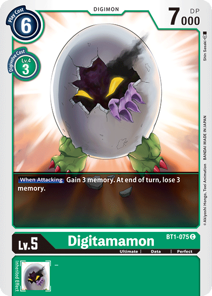 Digitamamon [BT1-075] [Release Special Booster Ver.1.0] | Cracking-Singles