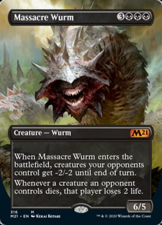 Massacre Wurm (Alternate Art) [Core Set 2021] | Cracking-Singles