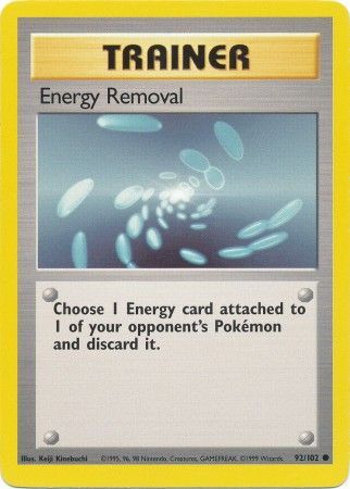 Energy Removal (92/102) [Base Set Unlimited] | Cracking-Singles