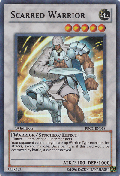 Scarred Warrior [PRC1-EN013] Super Rare | Cracking-Singles