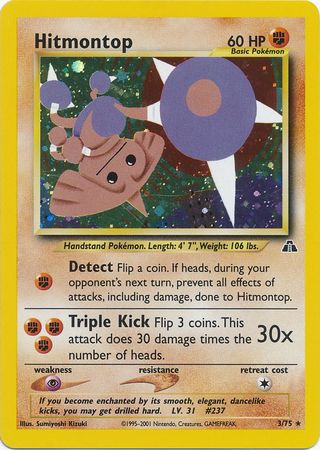 Hitmontop (3/75) [Neo Discovery Unlimited] | Cracking-Singles