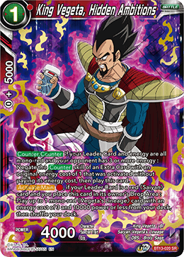 King Vegeta, Hidden Ambitions [BT13-020] | Cracking-Singles