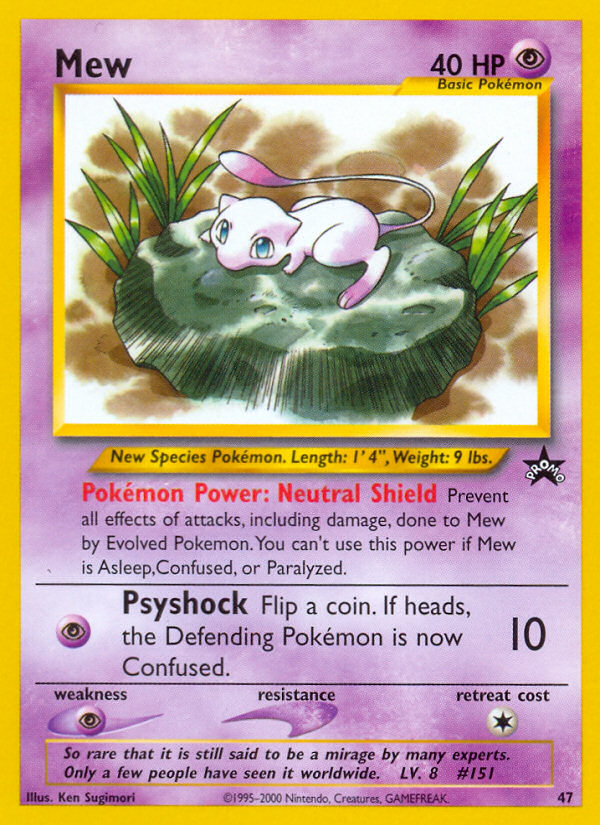 Mew (47) [Wizards of the Coast: Black Star Promos] | Cracking-Singles