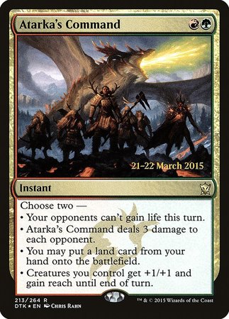 Atarka's Command [Dragons of Tarkir Promos] | Cracking-Singles