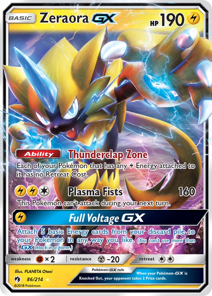 Zeraora GX (86/214) [Sun & Moon: Lost Thunder] | Cracking-Singles