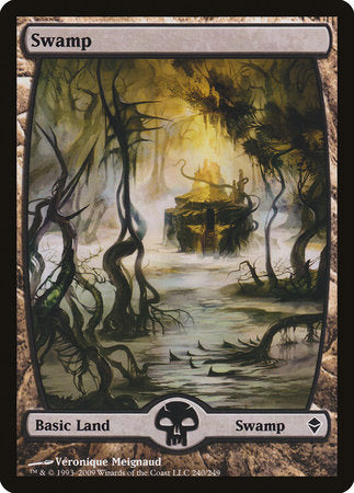 Swamp (240) - Full Art [Zendikar] | Cracking-Singles