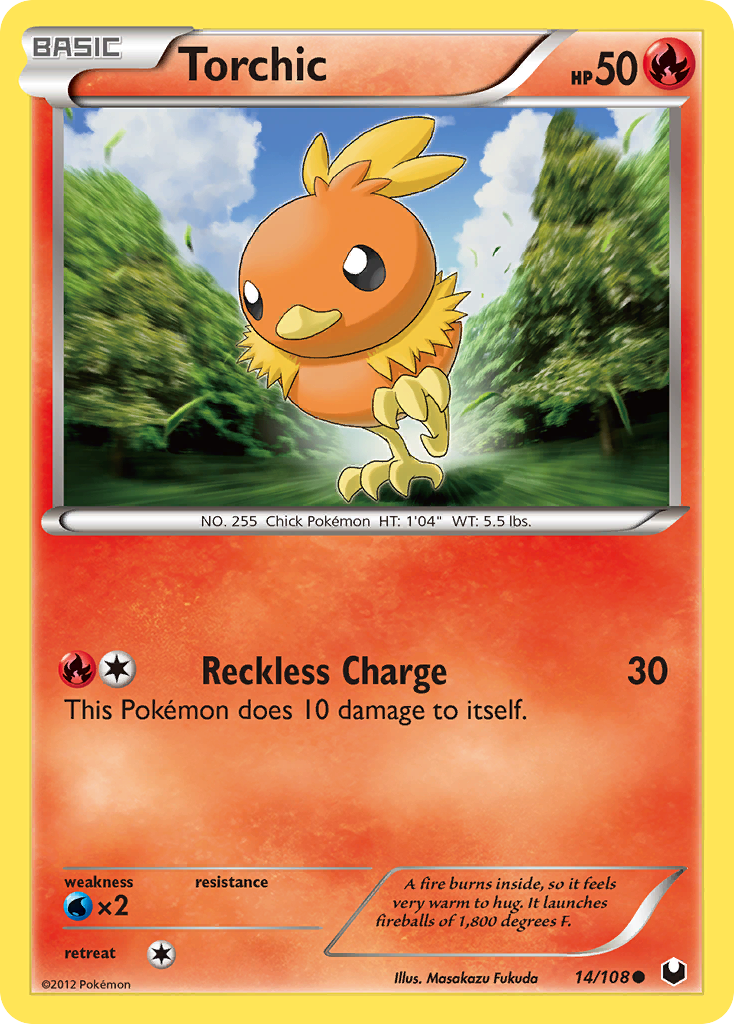 Torchic (14/108) [Black & White: Dark Explorers] | Cracking-Singles