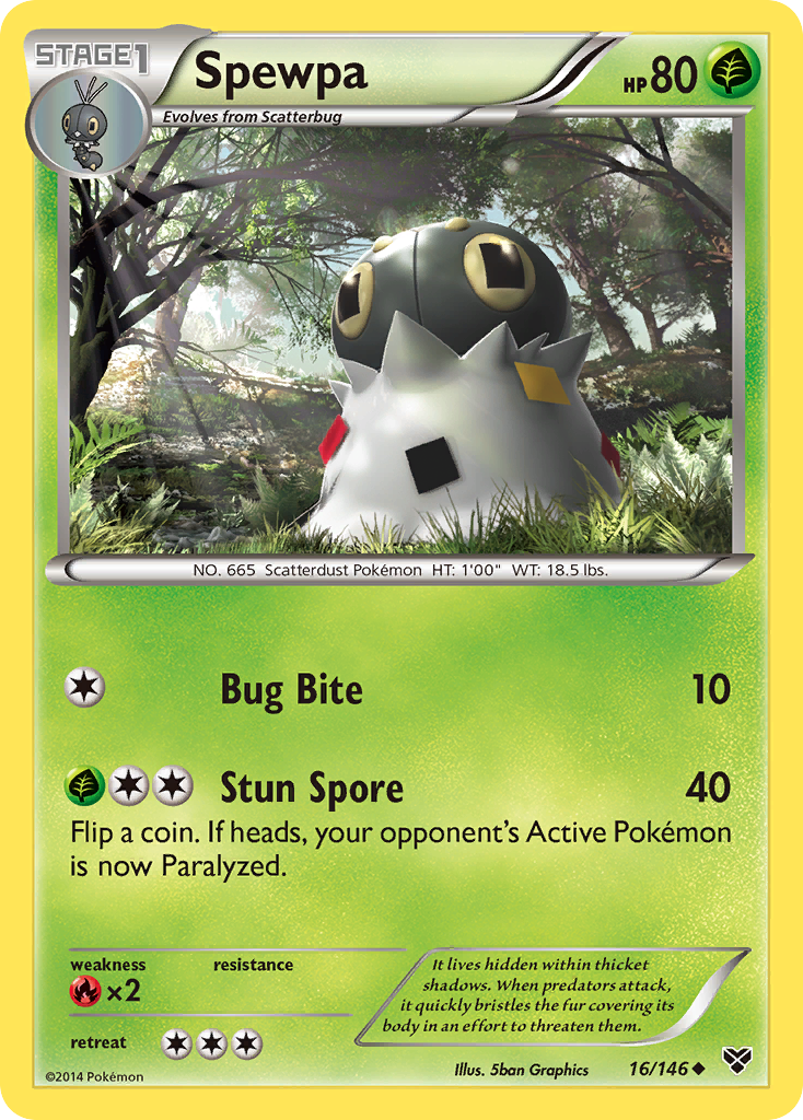 Spewpa (16/146) [XY: Base Set] | Cracking-Singles