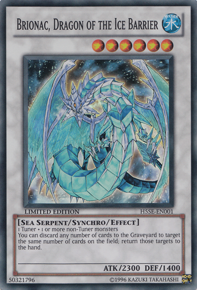 Brionac, Dragon of the Ice Barrier [H5SE-EN001] Super Rare | Cracking-Singles