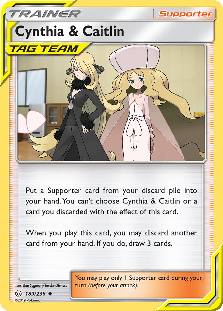 Cynthia & Caitlin (189/236) [Sun & Moon: Cosmic Eclipse] | Cracking-Singles