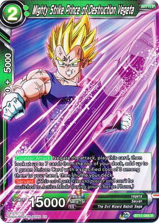 Mighty Strike Prince of Destruction Vegeta [BT11-068] | Cracking-Singles