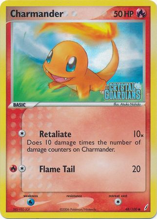 Charmander (48/100) (Stamped) [EX: Crystal Guardians] | Cracking-Singles