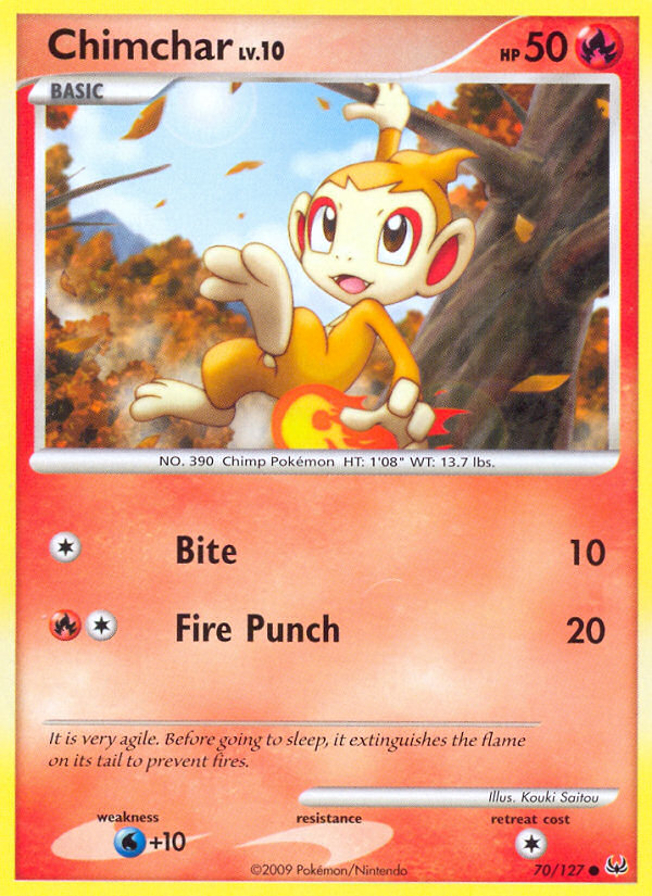 Chimchar (70/127) [Platinum: Base Set] | Cracking-Singles